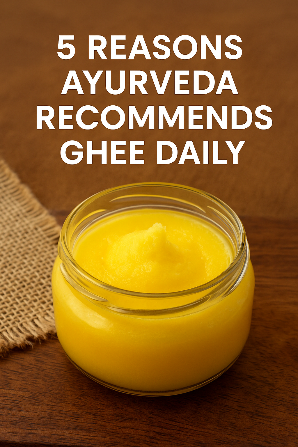 5 Reasons Ayurveda Recommends Ghee Daily