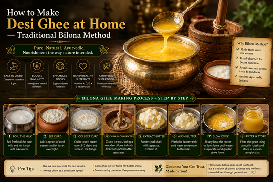 How to Make Desi Ghee at Home — Traditional Bilona Method