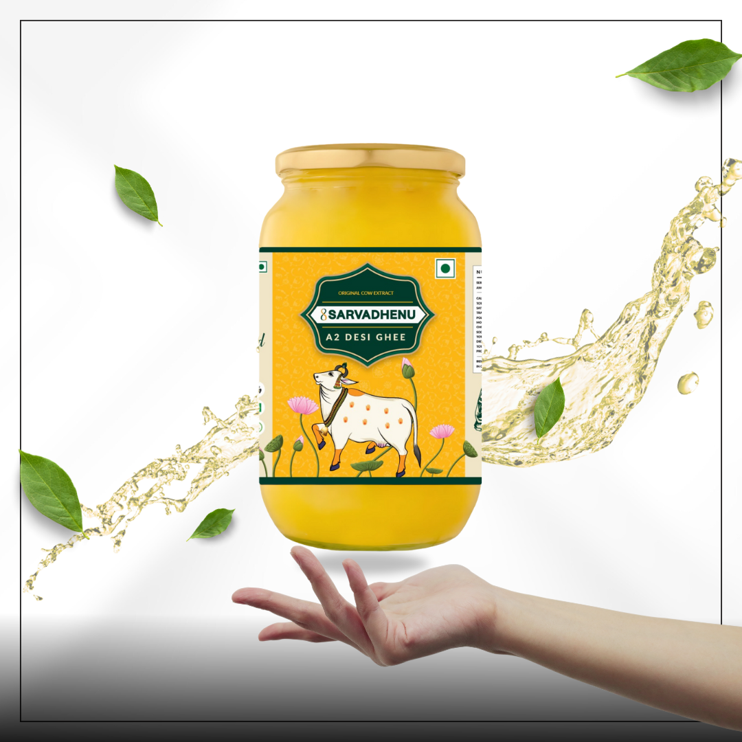 Hand-churned A2 Bilona Ghee with authentic desi flavor, connecting modern homes with ancient Indian wisdom.